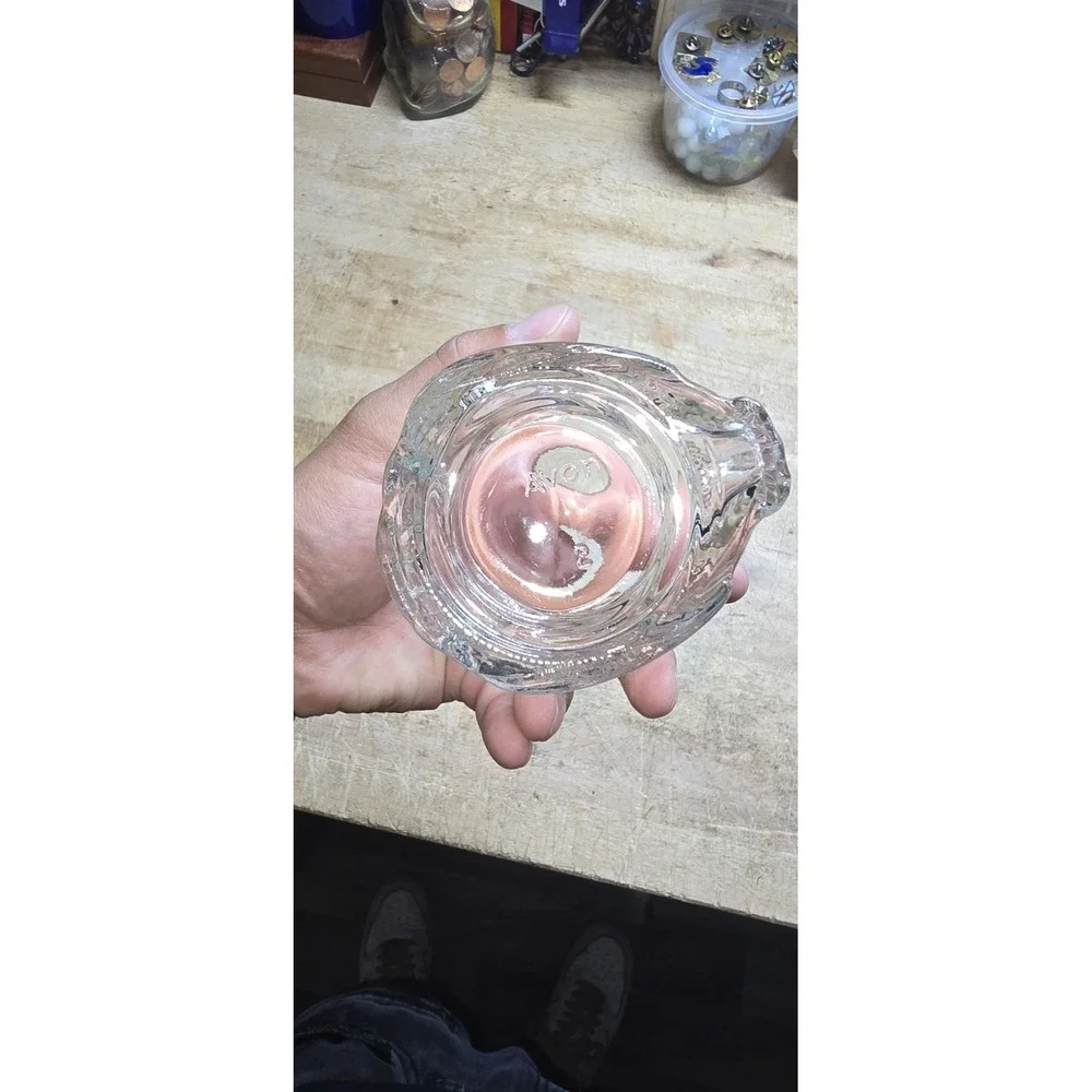 Vintage 1979-80 Avon Paul Revere Clear Votive Candleholder/Glass Cup